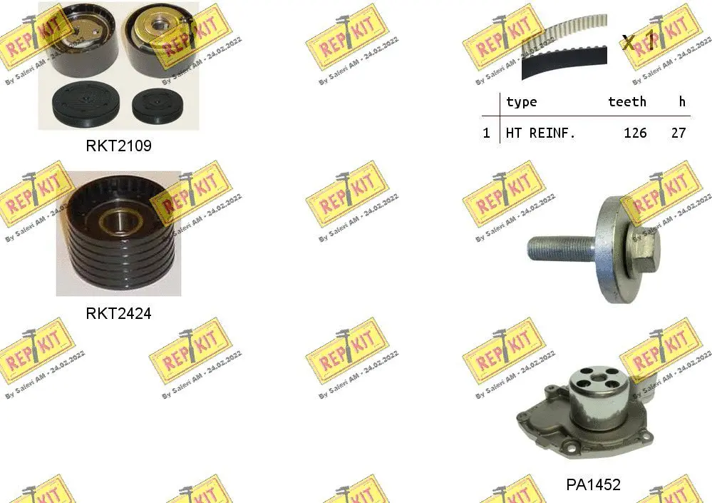 Water Pump & Timing Belt Kit (RKTK1073PA)
