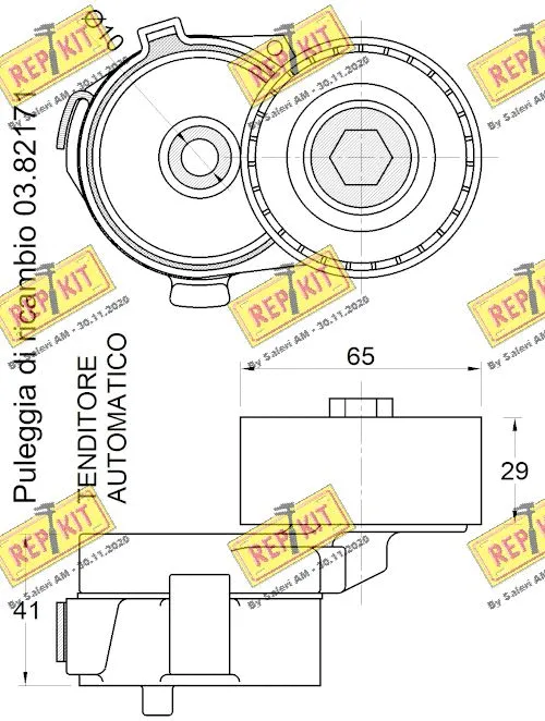Belt Tensioner, V-ribbed belt