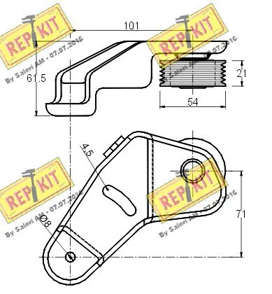 Belt Tensioner, V-ribbed belt