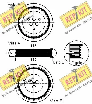 Belt Pulley, crankshaft
