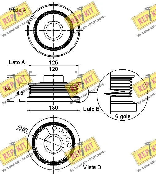Belt Pulley, crankshaft