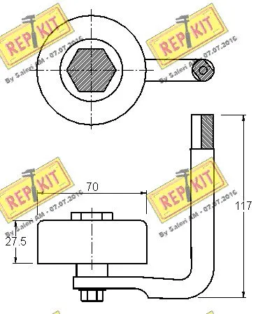 Belt Tensioner, V-ribbed belt
