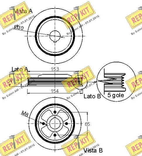 Belt Pulley, crankshaft