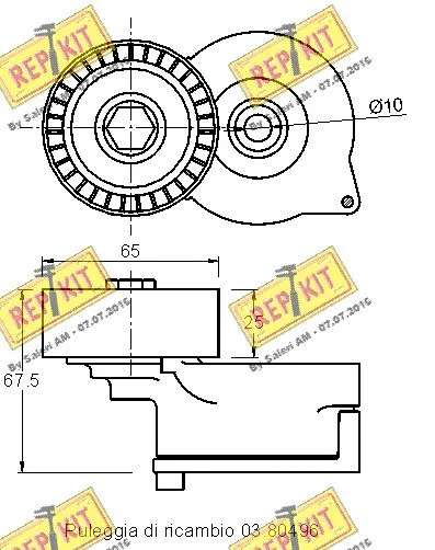 Belt Tensioner, V-ribbed belt