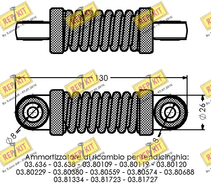 Vibration Damper, V-ribbed belt
