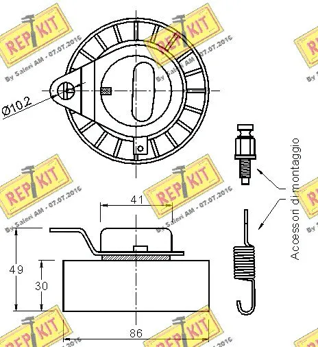 Tensioner Pulley, timing belt