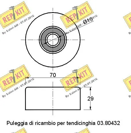 Deflection/Guide Pulley, V-ribbed belt