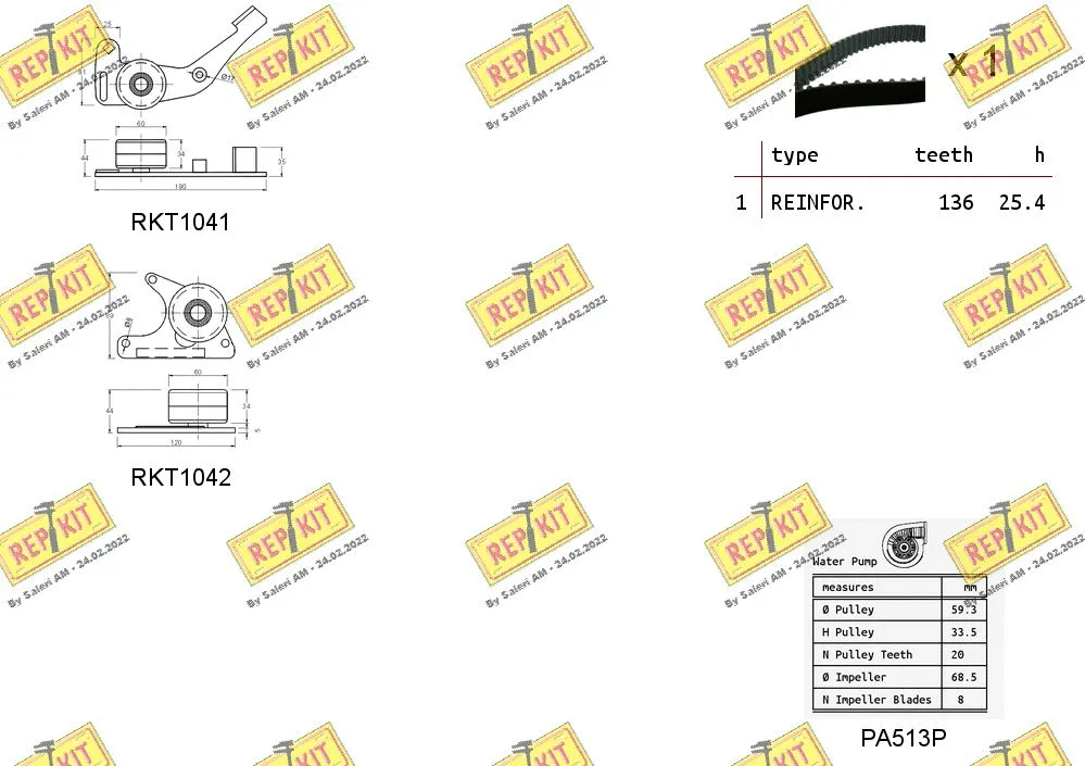 Water Pump & Timing Belt Kit