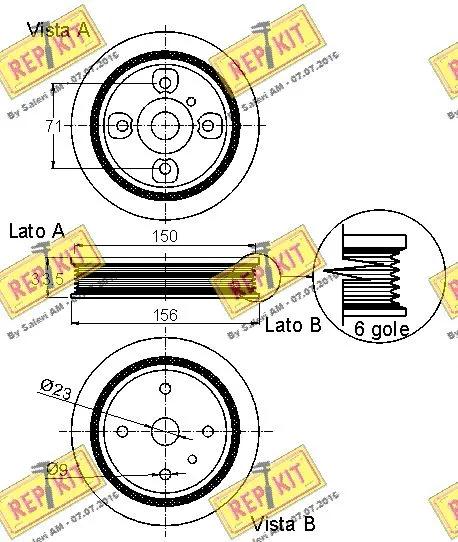 Belt Pulley, crankshaft