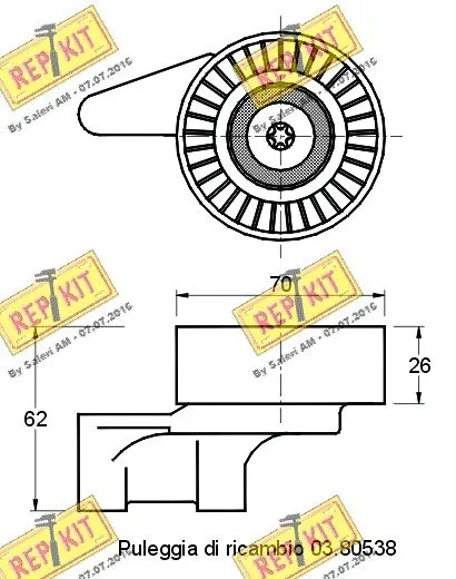 Belt Tensioner, V-ribbed belt