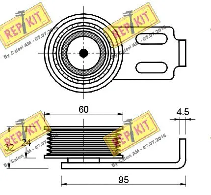 Belt Tensioner, V-ribbed belt