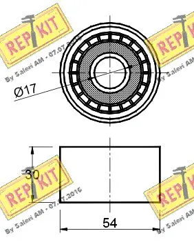 Deflection/Guide Pulley, V-ribbed belt