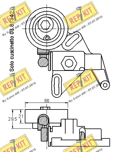 Tensioner Pulley, timing belt