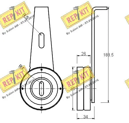 Belt Tensioner, V-ribbed belt