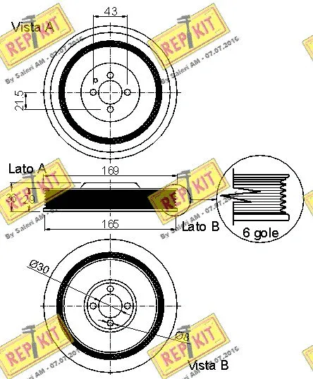 Belt Pulley, crankshaft