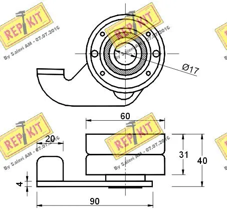 Tensioner Pulley, timing belt
