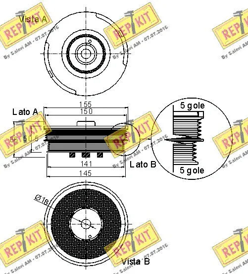 Belt Pulley, crankshaft