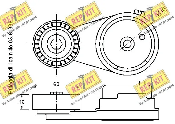 Belt Tensioner, V-ribbed belt