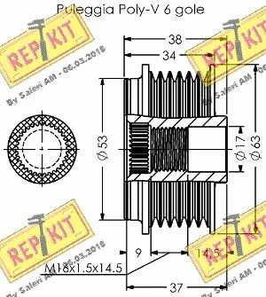 Alternator Freewheel Clutch