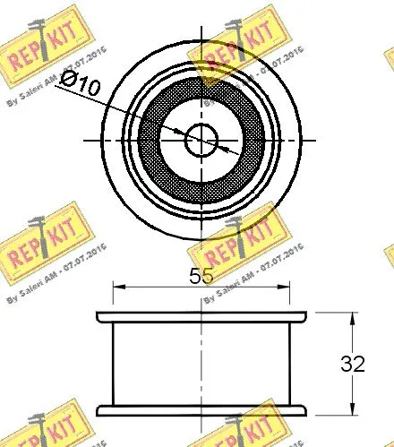 Deflection/Guide Pulley, timing belt