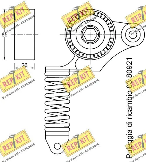 Belt Tensioner, V-ribbed belt