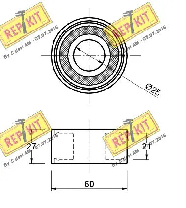 Deflection/Guide Pulley, timing belt