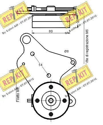 Belt Tensioner, V-ribbed belt