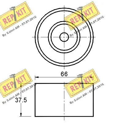 Deflection/Guide Pulley, timing belt