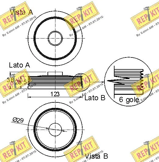 Belt Pulley, crankshaft