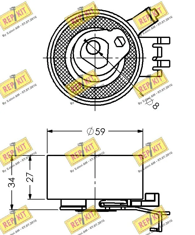 Tensioner Pulley, timing belt