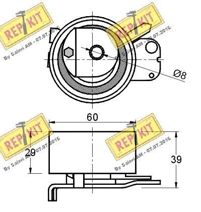Tensioner Pulley, timing belt