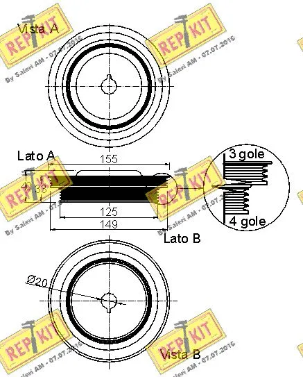 Belt Pulley, crankshaft