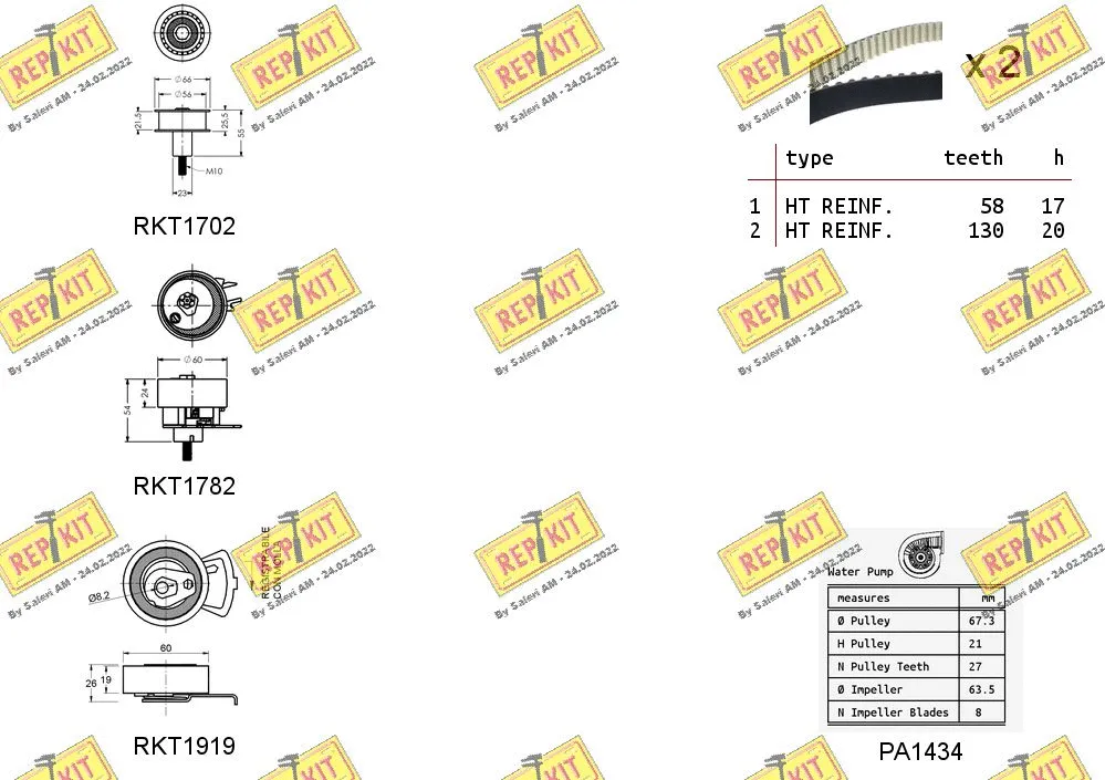 Water Pump & Timing Belt Kit