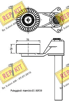Belt Tensioner, V-ribbed belt