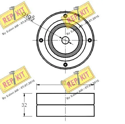 Deflection/Guide Pulley, timing belt