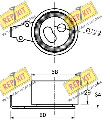 Tensioner Pulley, timing belt