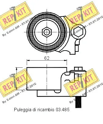 Tensioner Pulley, timing belt