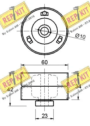 Deflection/Guide Pulley, timing belt