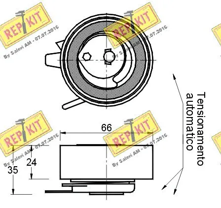 Tensioner Pulley, timing belt