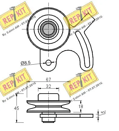 Belt Tensioner, V-ribbed belt