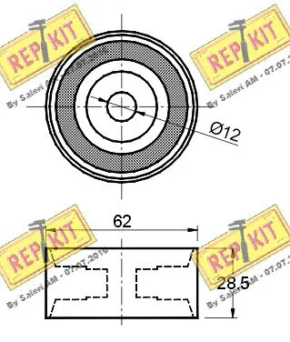 Deflection/Guide Pulley, timing belt