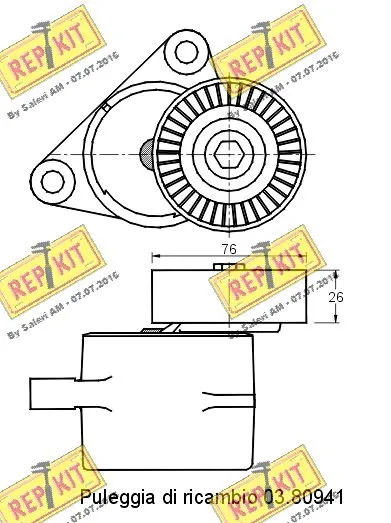 Belt Tensioner, V-ribbed belt