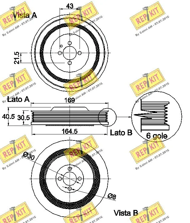 Belt Pulley, crankshaft