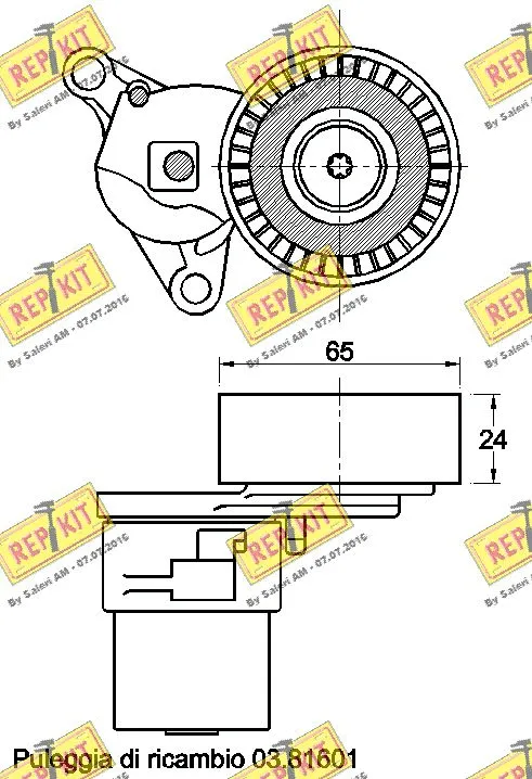 Belt Tensioner, V-ribbed belt