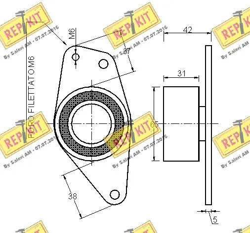 Deflection/Guide Pulley, timing belt