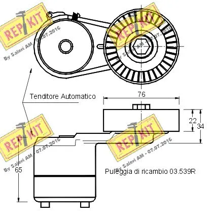 Belt Tensioner, V-ribbed belt