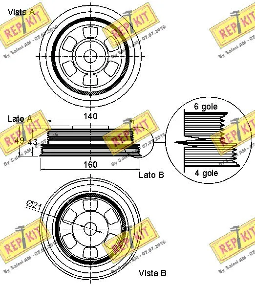 Belt Pulley, crankshaft