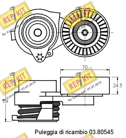 Belt Tensioner, V-ribbed belt