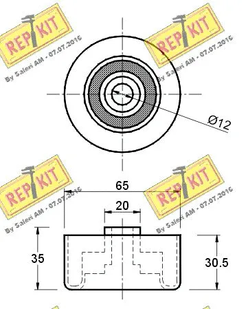 Deflection/Guide Pulley, timing belt