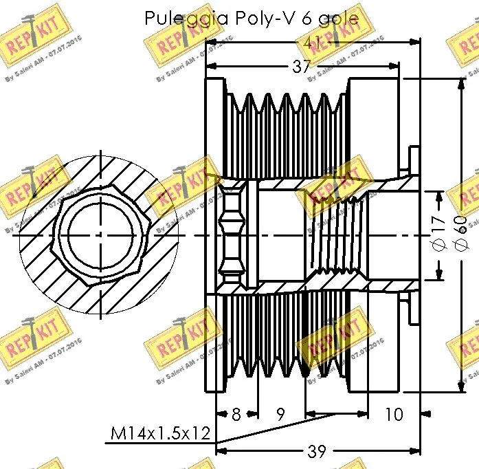 Alternator Freewheel Clutch